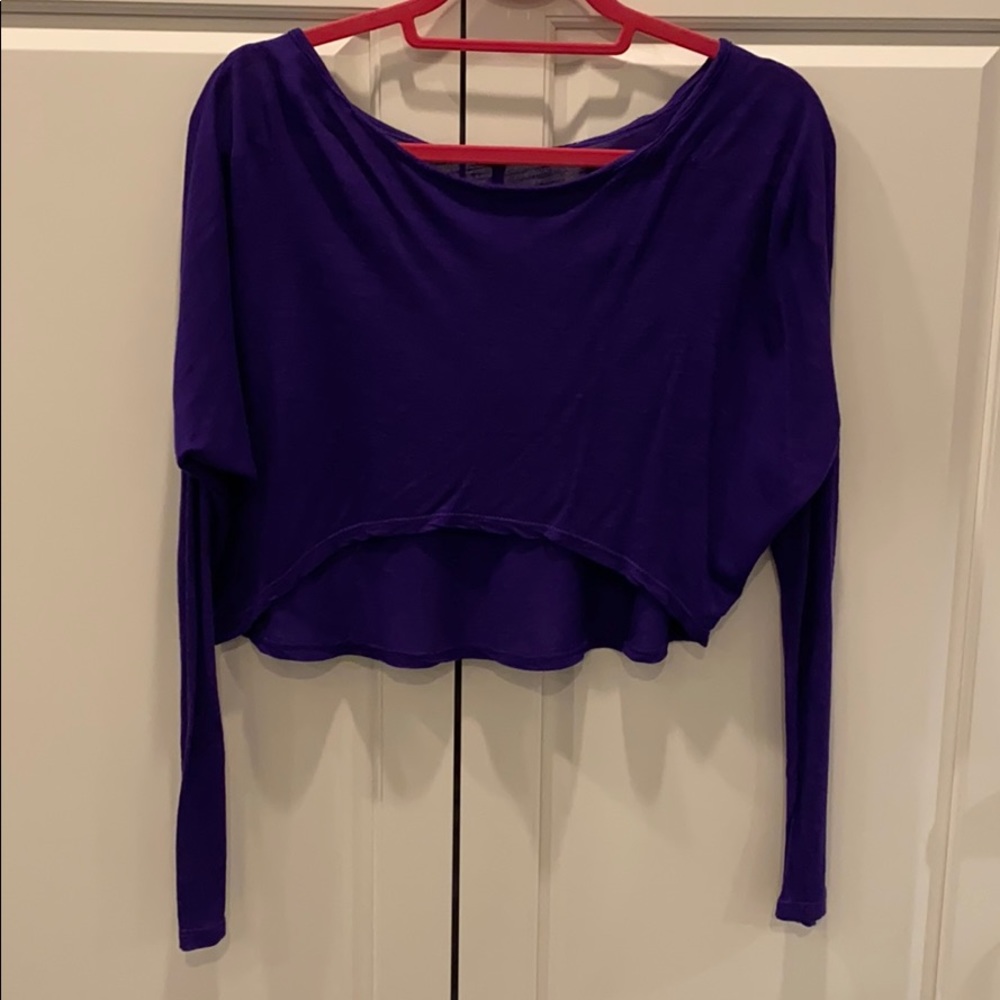 Purple crop top